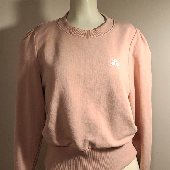 H&M sweater size small in Blush with puffy sleeves - Picture 4 of 10